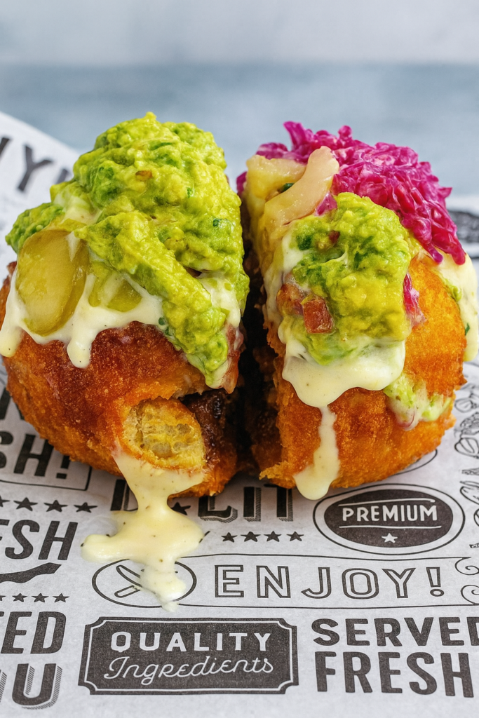 Panko-Crusted Brisket Doughnuts