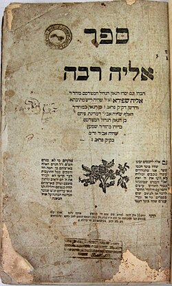 Rabbi Eliyahu Shapira: Author of Elyah Rabbah & Elyah Zuta